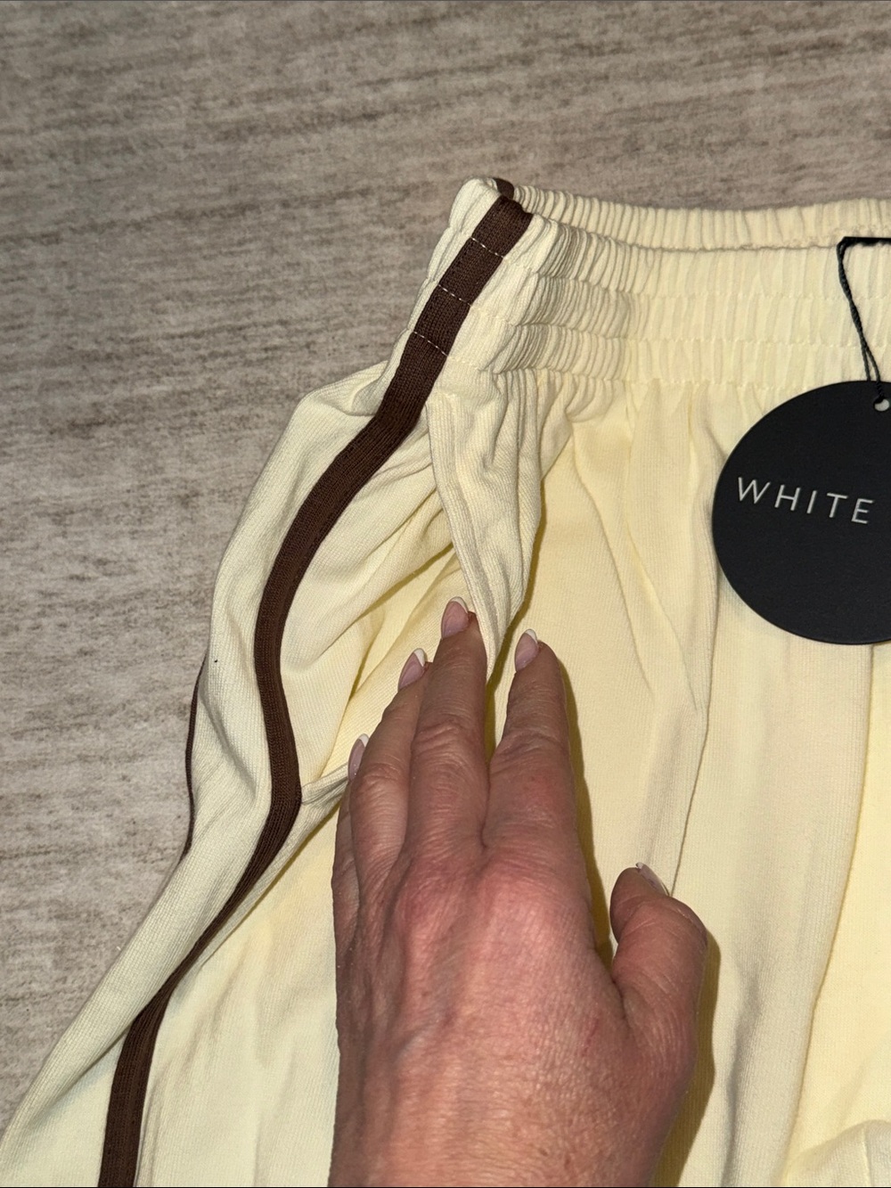 NWT White Fox Make Me Promises Pants Cream womens medium - Picture 7 of 14